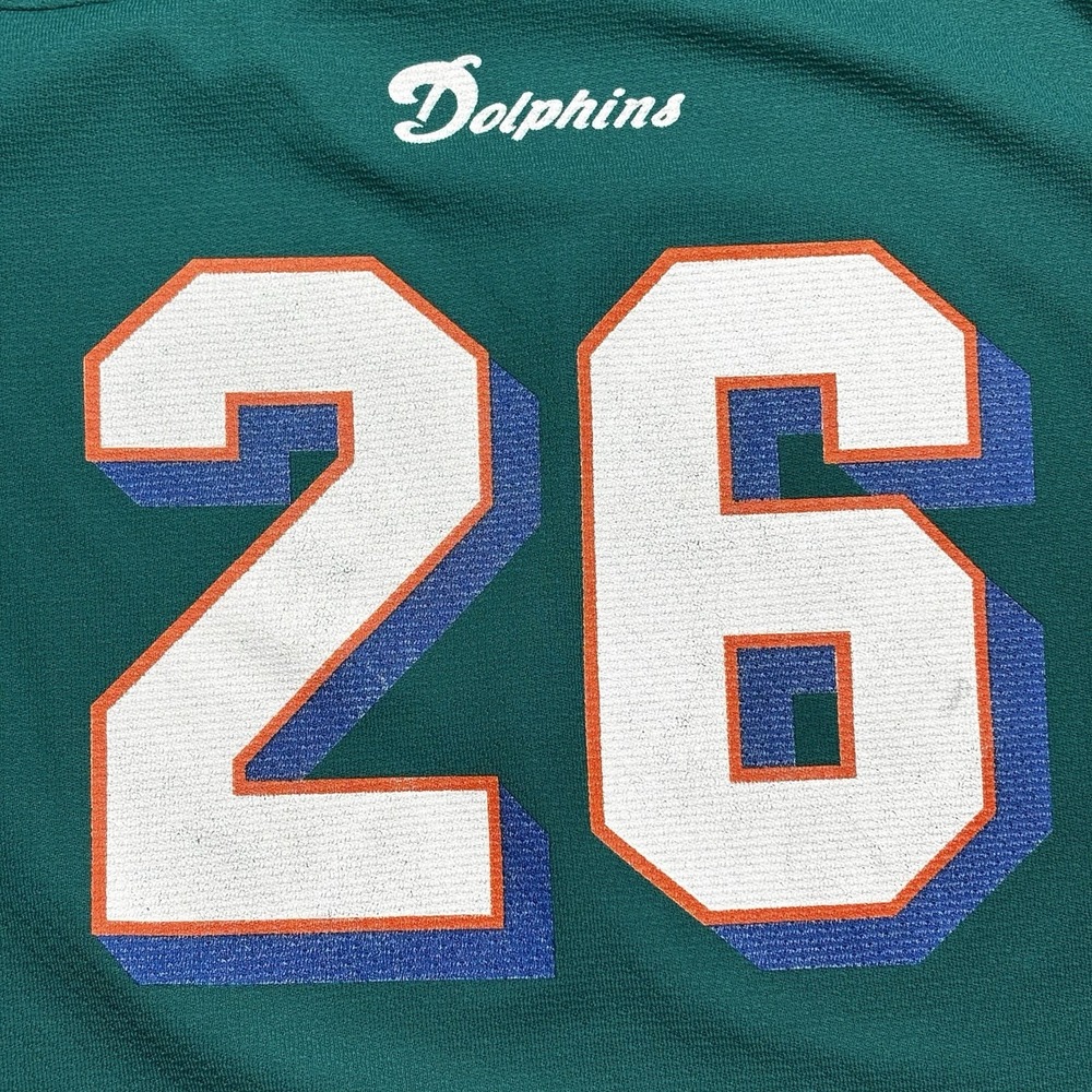 Vintage Lamar Smith Dolphins Jersey Youth XL Single Stitch - Picture 2 of 10